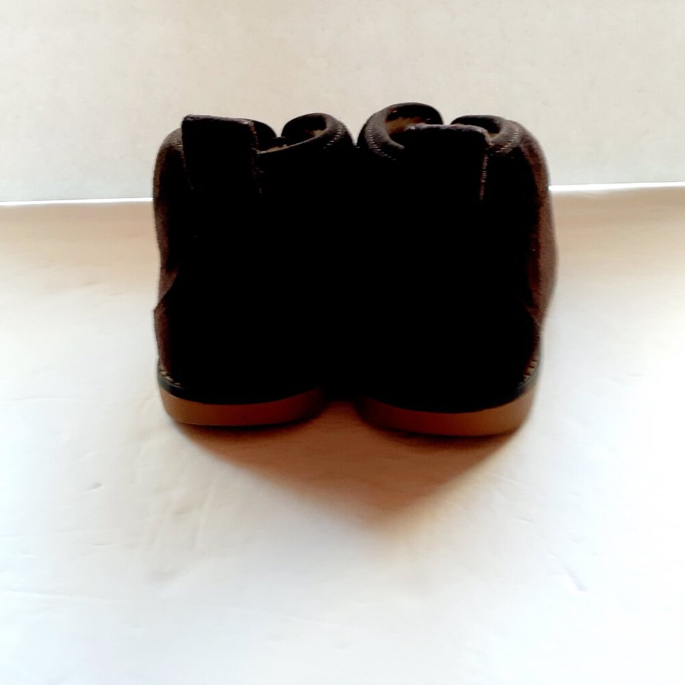 Sonoma Boys Boots Chukka Brown Faux Suede Ankle Fur Lining Slip On Size 5 - Picture 3 of 8